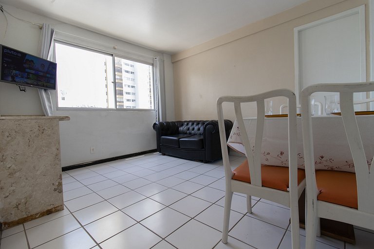 CLR84 - Calçadão, Garagem, 1 Dorm Climatizado