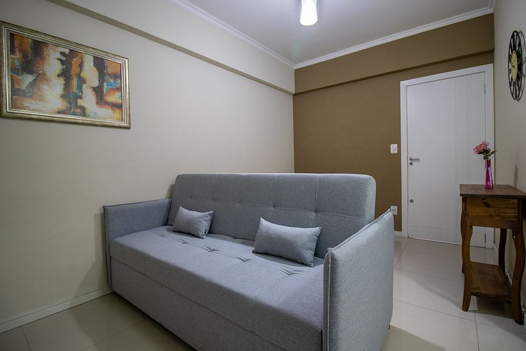 ROS84 - Quadra Mar, 1 Dorm, Climatizado, Wi-Fi
