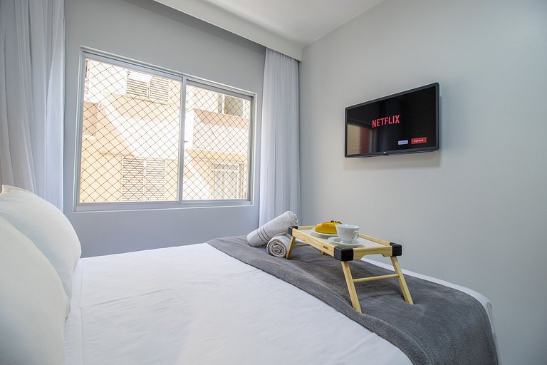 JDF33 - Quadra Mar, 1 Dorm, Rua 1200, Climatizado
