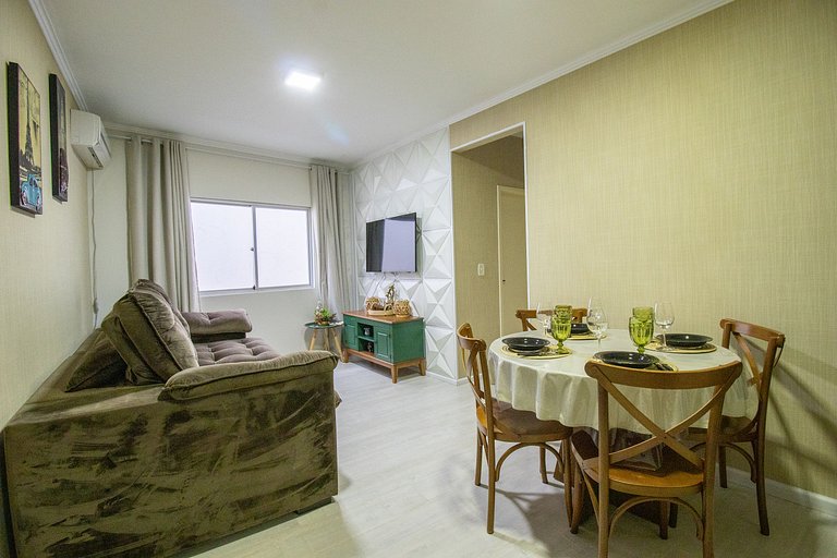 VPR22 - 2Dorm, Quadra Mar, Climatizado, Wi-Fi