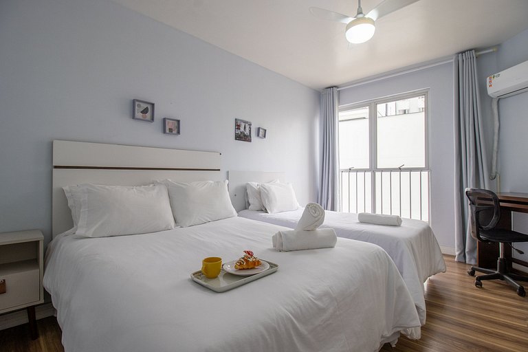 PRG13 - 4 Dorm, Climatizado, Garagem, Wi-Fi