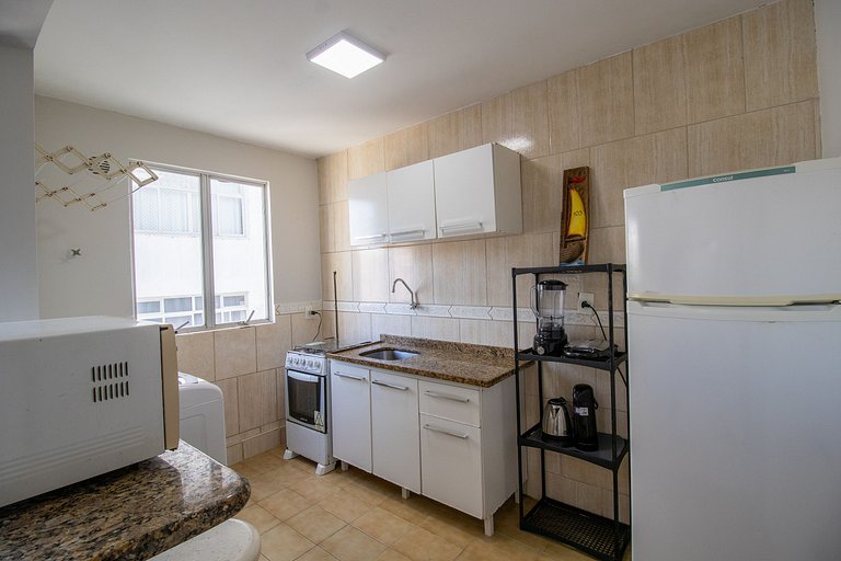 CLI83 - Quadra Mar, Calçadão, Garagem, 1 Dorm