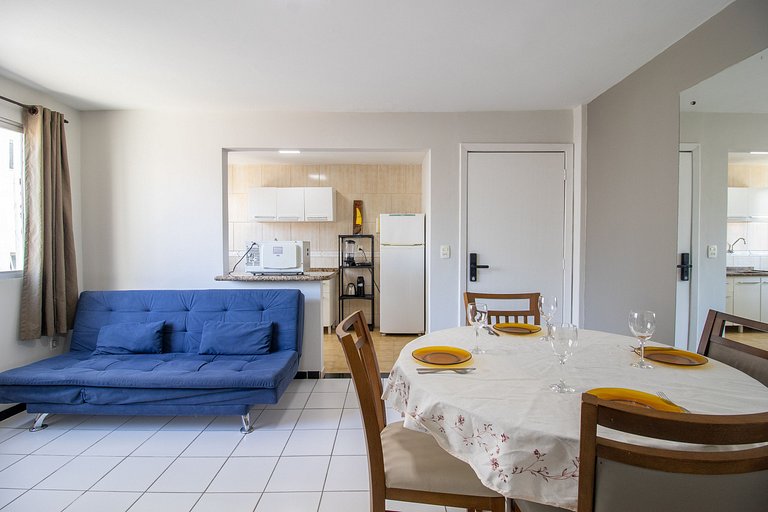 CLI83 - Quadra Mar, Calçadão, Garagem, 1 Dorm