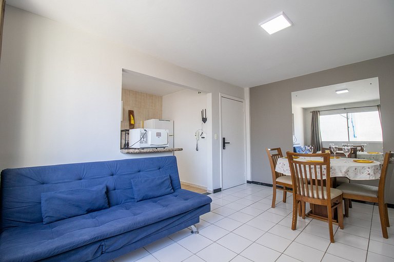 CLI83 - Quadra Mar, Calçadão, Garagem, 1 Dorm