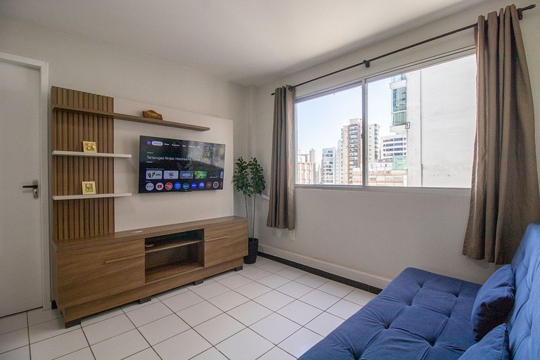 CLI83 - Quadra Mar, Calçadão, Garagem, 1 Dorm