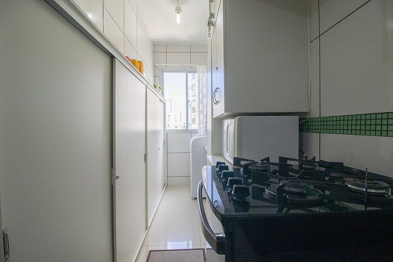 RPA137 - Climatizado, Quadra Mar, Garagem, 1DR