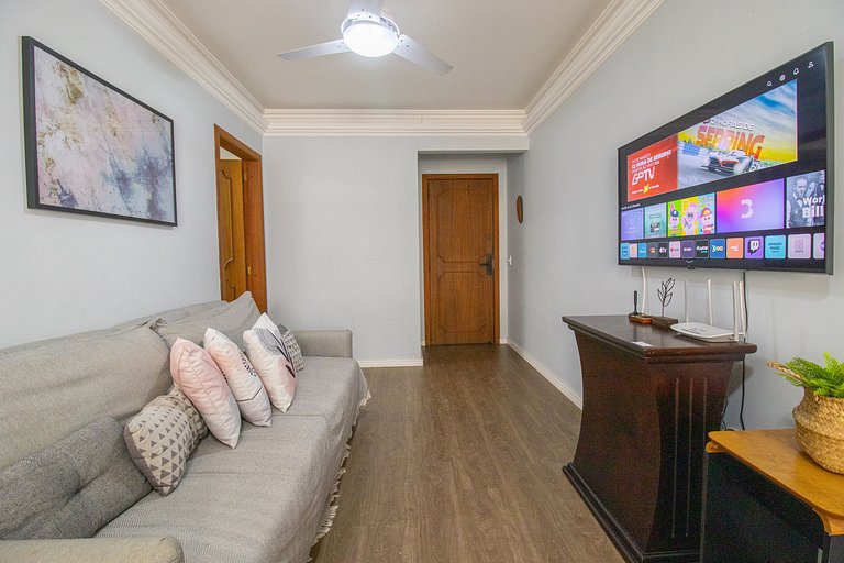 SCR64 - 2 Dorm Climatizados, Confortável, TV Smart