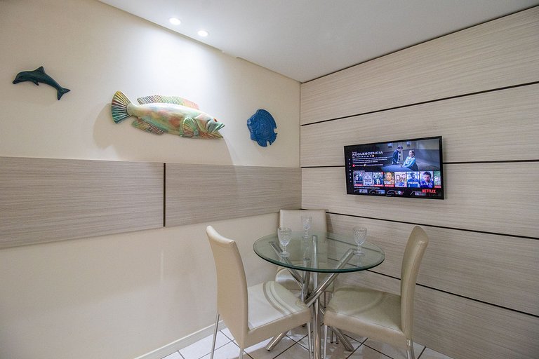 AQR63 - Quadra Mar, Climatizado, 4 Dorm