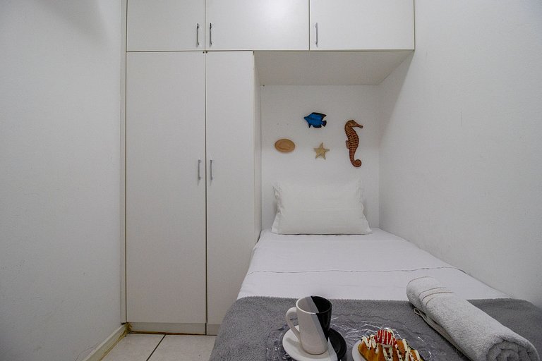 AQR63 - Quadra Mar, Climatizado, 4 Dorm, Garagem