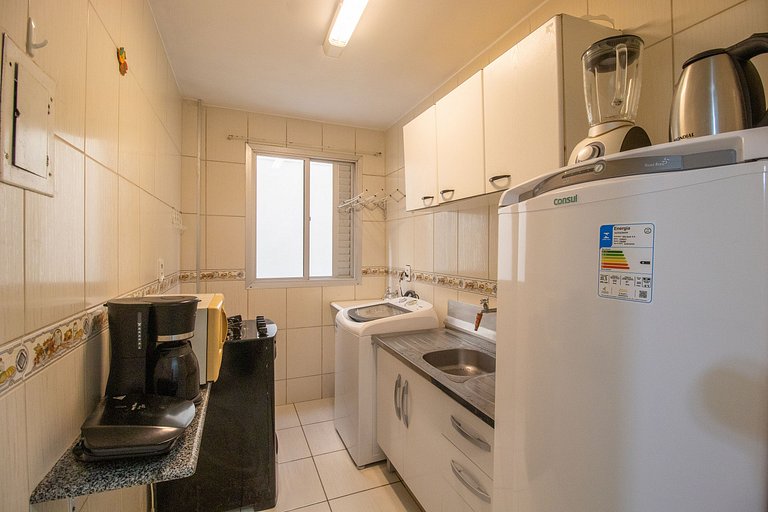 ACC43B - 1 Dorm Climatizado, Quadra Mar, Garagem