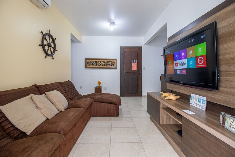 CRM38 - 2Dorm, Climatizado, Centro, Garagem, Wi-fi