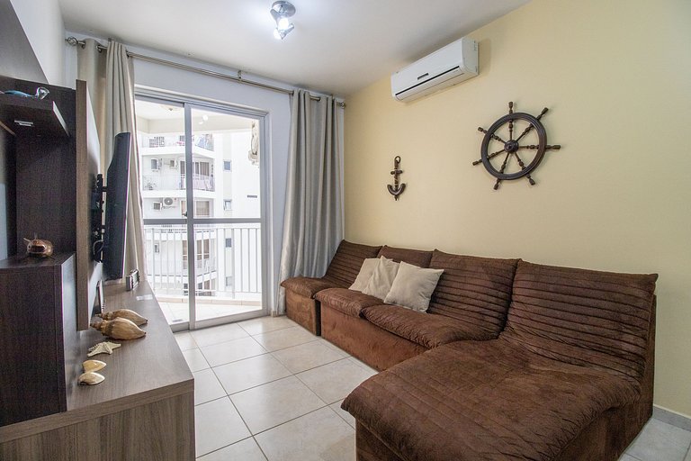 CRM38 - 2Dorm, Climatizado, Centro, Garagem, Wi-fi