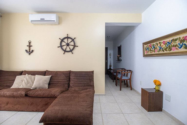 CRM38 - 2Dorm, Climatizado, Centro, Garagem, Wi-fi