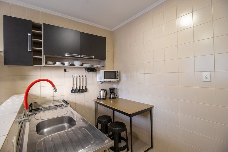 VNZ84A - Quadra Mar, 1 Dorm Climatizado, Tv Smart