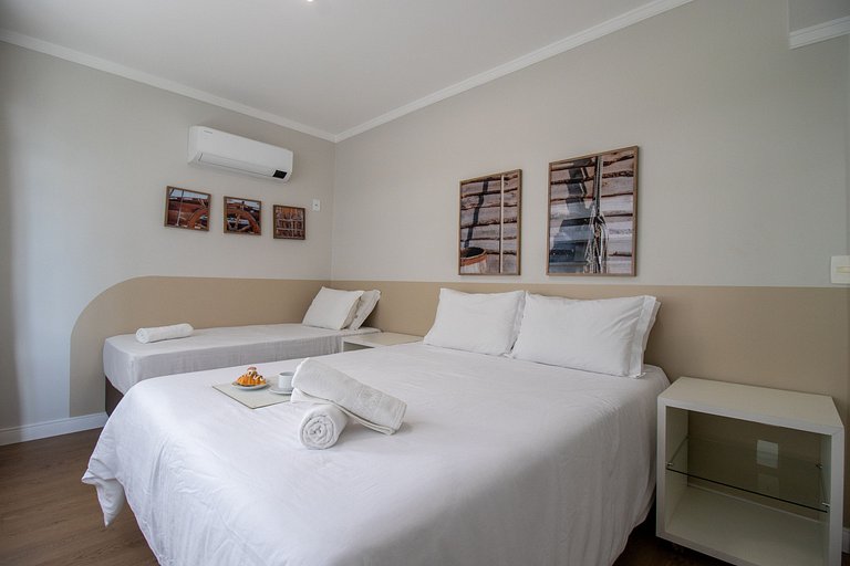 APU24 - Esq com Av Atlântica, 4 Dorm, Climatizado