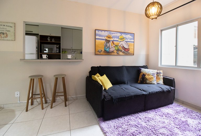 JDF22 - 1 Dorm, Quadra Mar, TV Smart