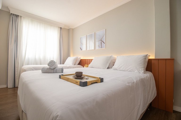 SCR64 - 2 Dorm Climatizados, Confortável, TV Smart