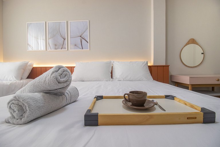 SCR64 - 2 Dorm Climatizados, Confortável, TV Smart