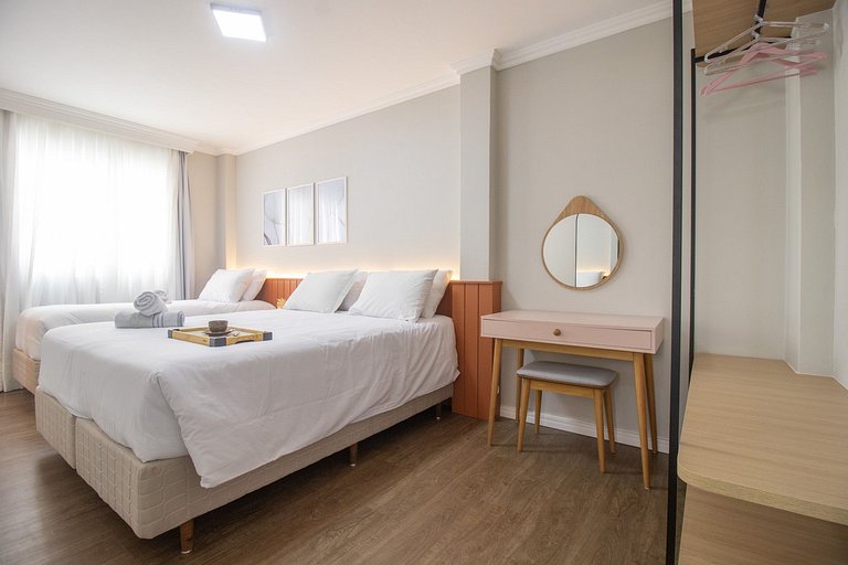 SCR64 - 2 Dorm Climatizados, Confortável, TV Smart