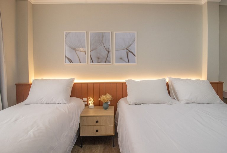 SCR64 - 2 Dorm Climatizados, Confortável, TV Smart