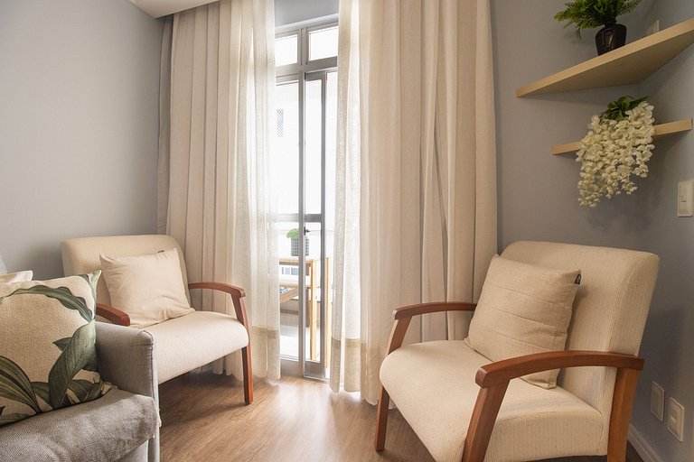 SCR64 - 2 Dorm Climatizados, Confortável, TV Smart