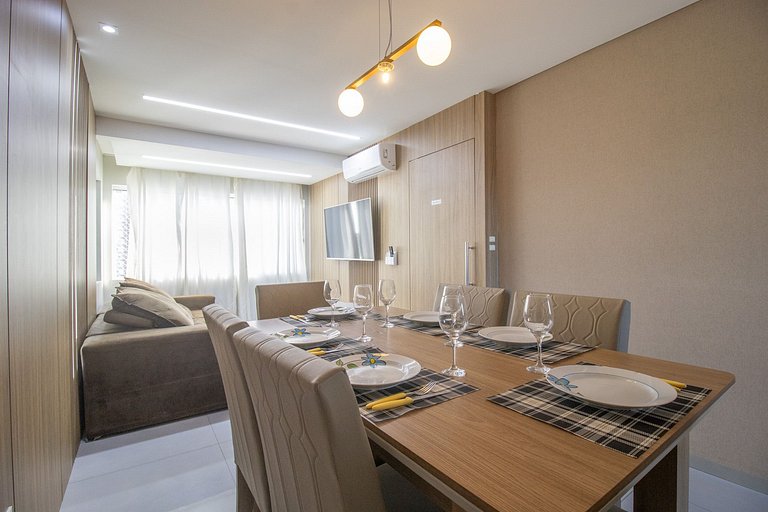 CNC72 - Av Atlântica, Climatizado, 3 Dorm