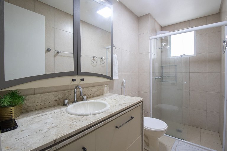 SOL42 - 3Dorm, Climatizado, 3 Garagens, Churrasq