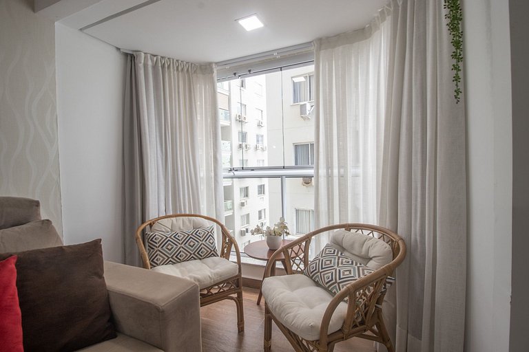 MSL123 - 2Dorm Climatizado, Próx Shopping Atlântico