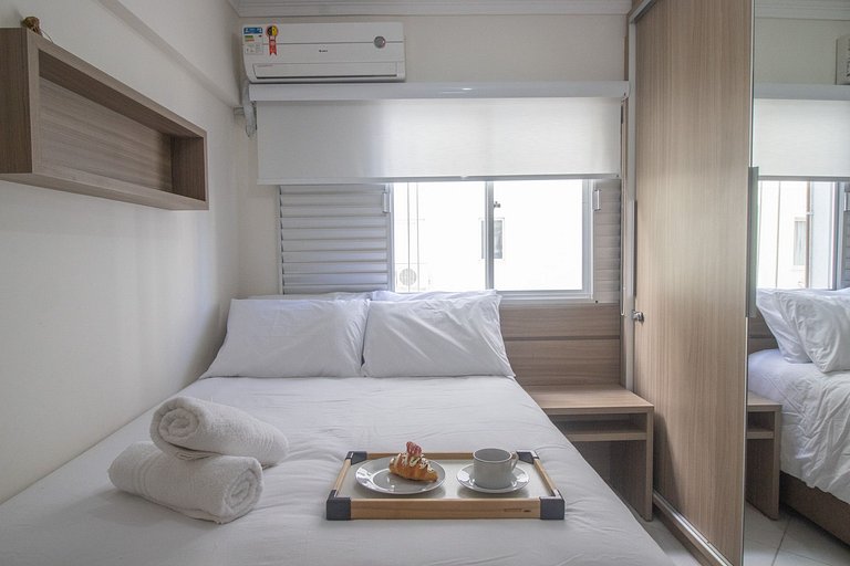 MSL123 - 2Dorm Climatizado, Próx Shopping Atlântico