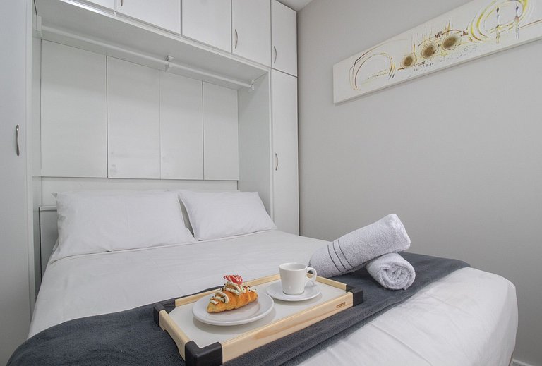 LAS72 - Av. Central, 2 Dorm, Tv Smart, Wi-Fi