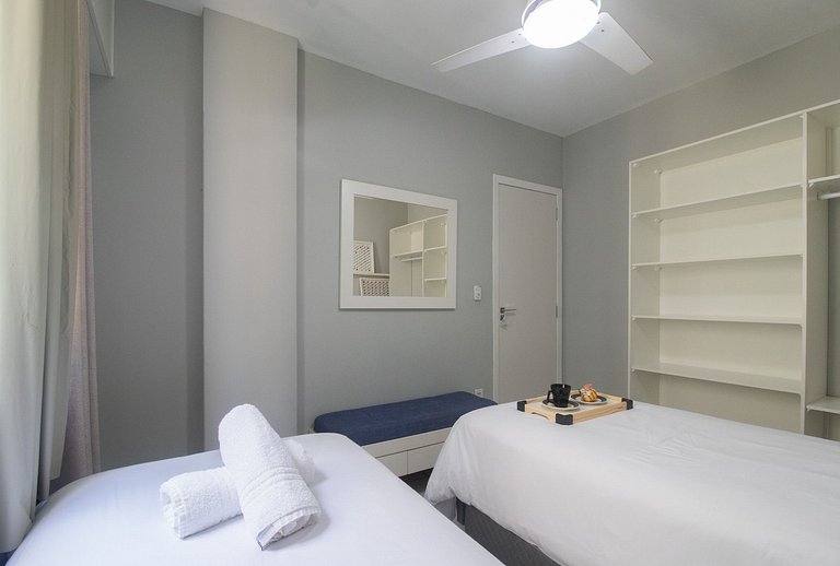 DGE92 - Elegante, 2 Dorm, Churrasqueira na Sacada