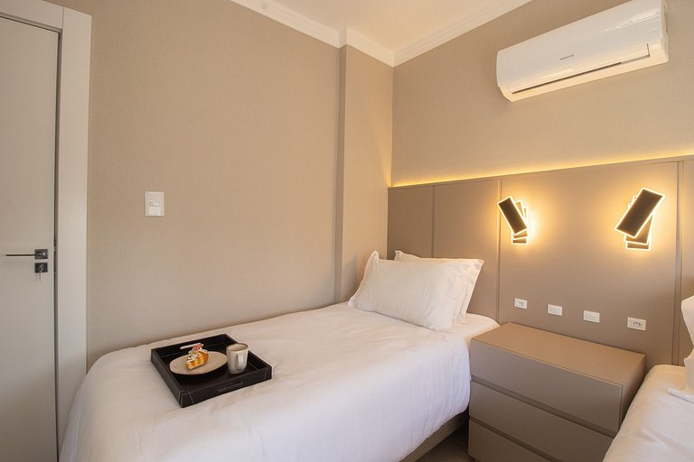 ACG193 - Quadra Mar, 2 Dorm, Climatizado, Charmoso