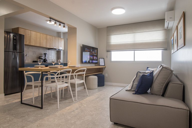 ACC12C - 2 Dorm, Quadra Mar, Climatizado, TV Smart