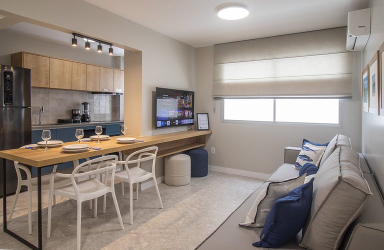 ACC12C - 2 Dorm, Quadra Mar, Climatizado, TV Smart