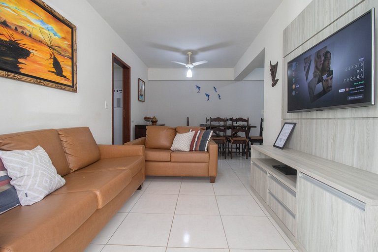 VNZ42B - Climatizado, Quadra Mar, Garagem, Wi-Fi