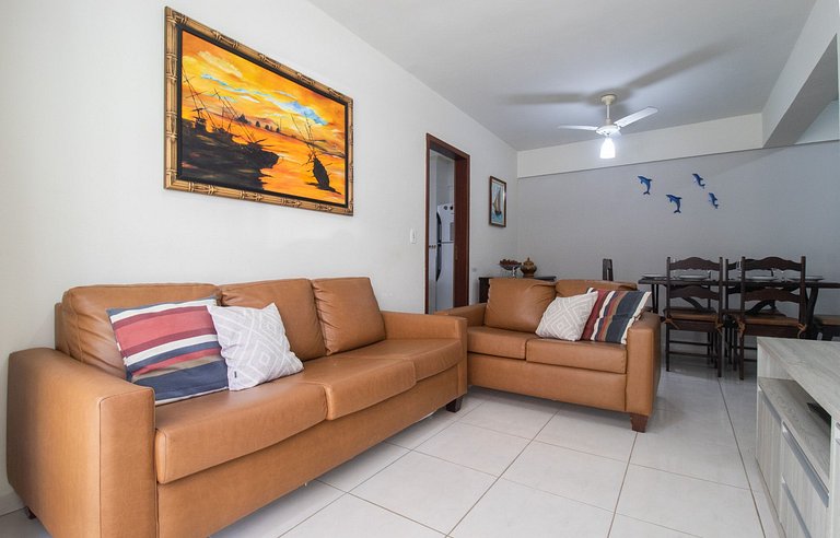 VNZ42B - Climatizado, Quadra Mar, Garagem, Wi-Fi