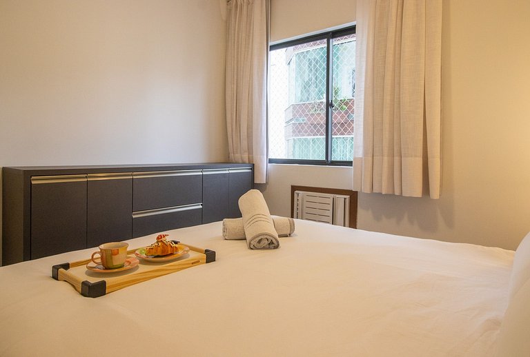 BK93 - 2 Dorm, TV Smart, Garagem, Próx. Calçadão