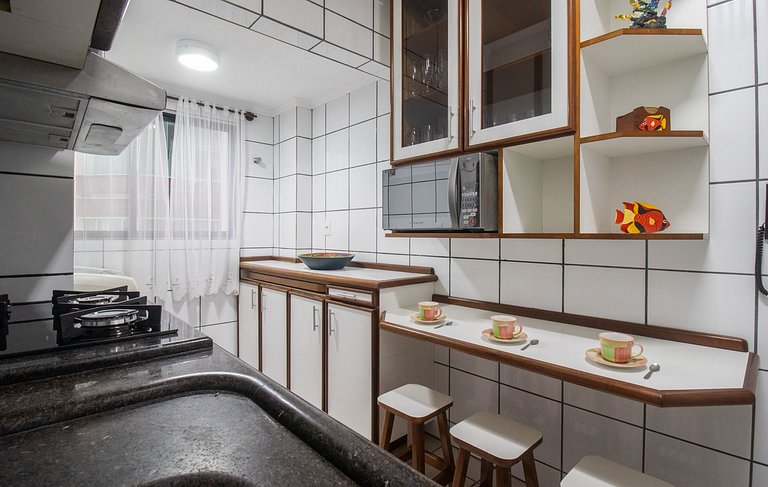 BK93 - 2 Dorm, TV Smart, Garagem, Próx. Calçadão