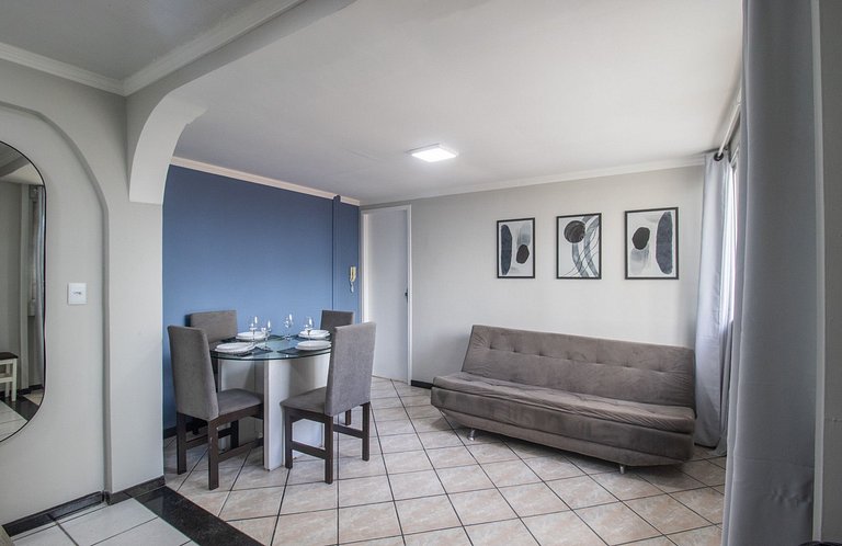 CLR82 - Calçadão, 1 Dorm Climatizado, Garagem