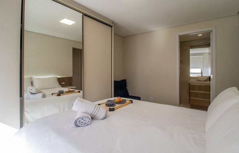 SLE72 - 2 Dorm, Climatizado, Smart TV, Barra Sul