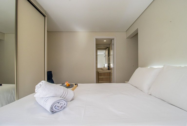 SLE72 - 2 Dorm, Climatizado, Smart TV, Barra Sul