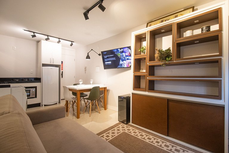 POS84 - Flat, Climatizado, Centro, Wi-Fi