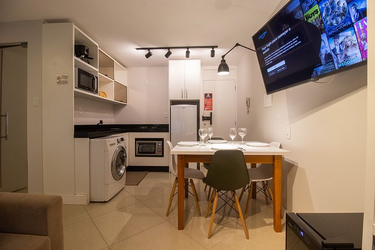 POS84 - Flat, Climatizado, Centro, Wi-Fi