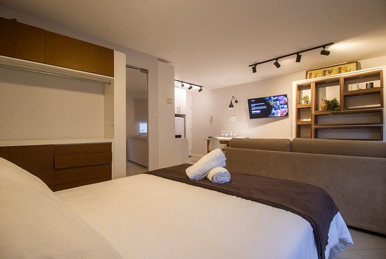 POS84 - Flat, Climatizado, Centro, Wi-Fi