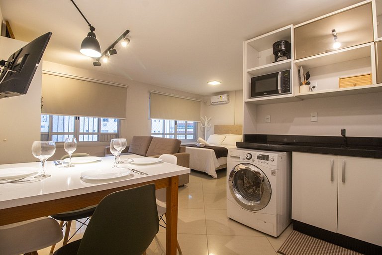 POS84 - Flat, Climatizado, Centro, Wi-Fi