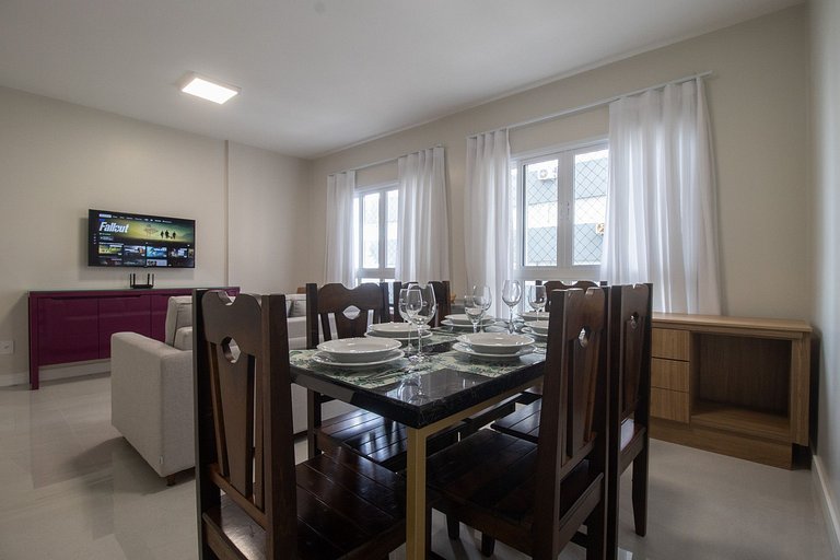 EGM61 - 3 Dorm, Vista Lateral do Mar, 2 Vagas