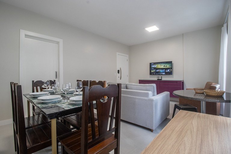 EGM61 - 3 Dorm, Vista Lateral do Mar, 2 Vagas