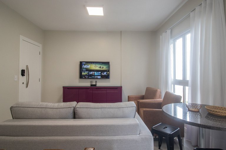 EGM61 - 3 Dorm, Vista Lateral do Mar, 2 Vagas