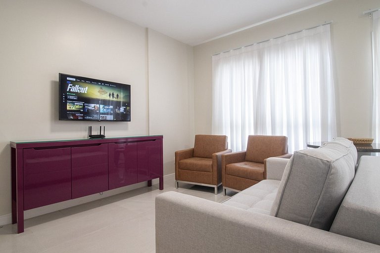 EGM61 - 3 Dorm, Vista Lateral do Mar, 2 Vagas