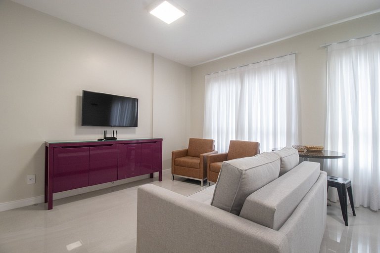 EGM61 - 3 Dorm, Vista Lateral do Mar, 2 Vagas